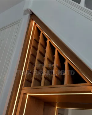 Fitted Wine Rack Stair Case (Led Light)