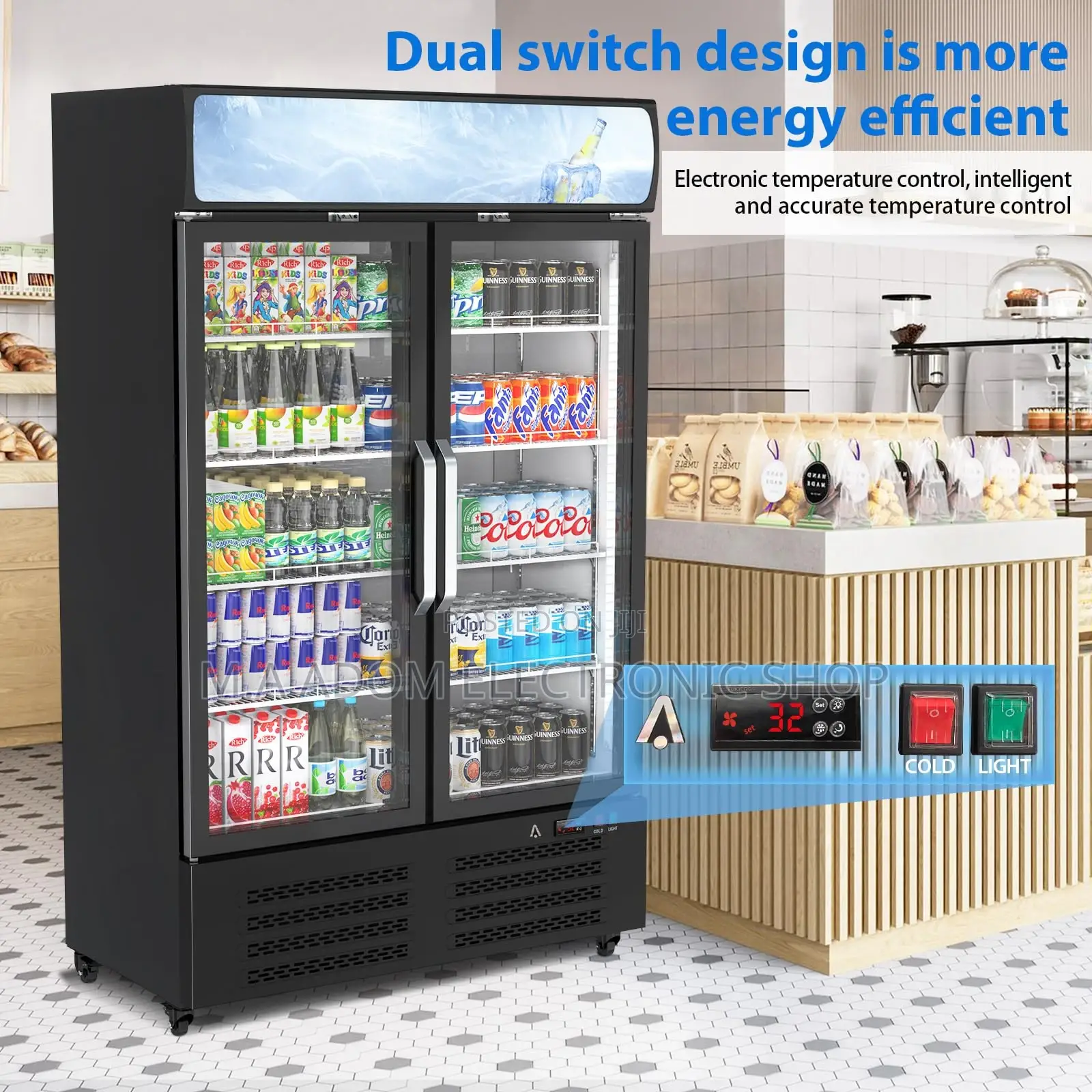 Legacy 750litres Display Fridge Commercial Use