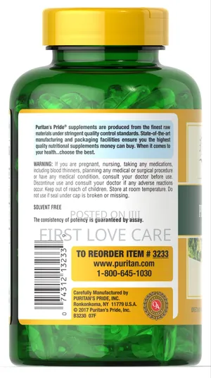Puritan Pride Evening Primrose Oil 1300mg