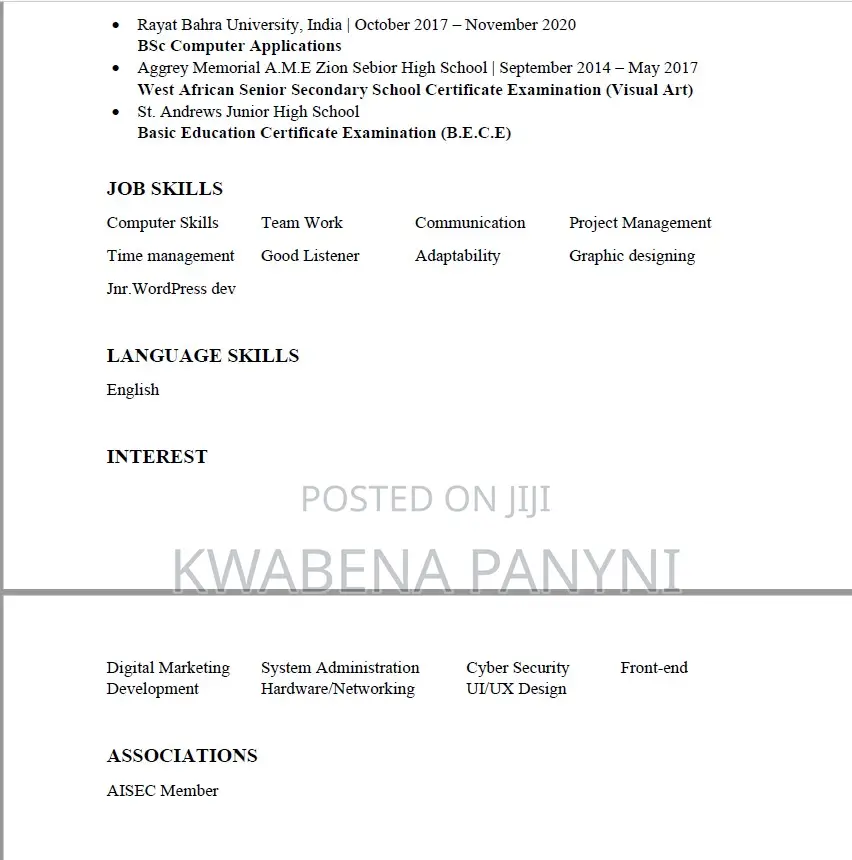 Computing It Cv