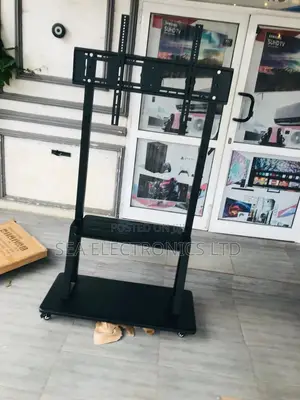 Photo - Top Notch Mobile Tv Stand With Wheels