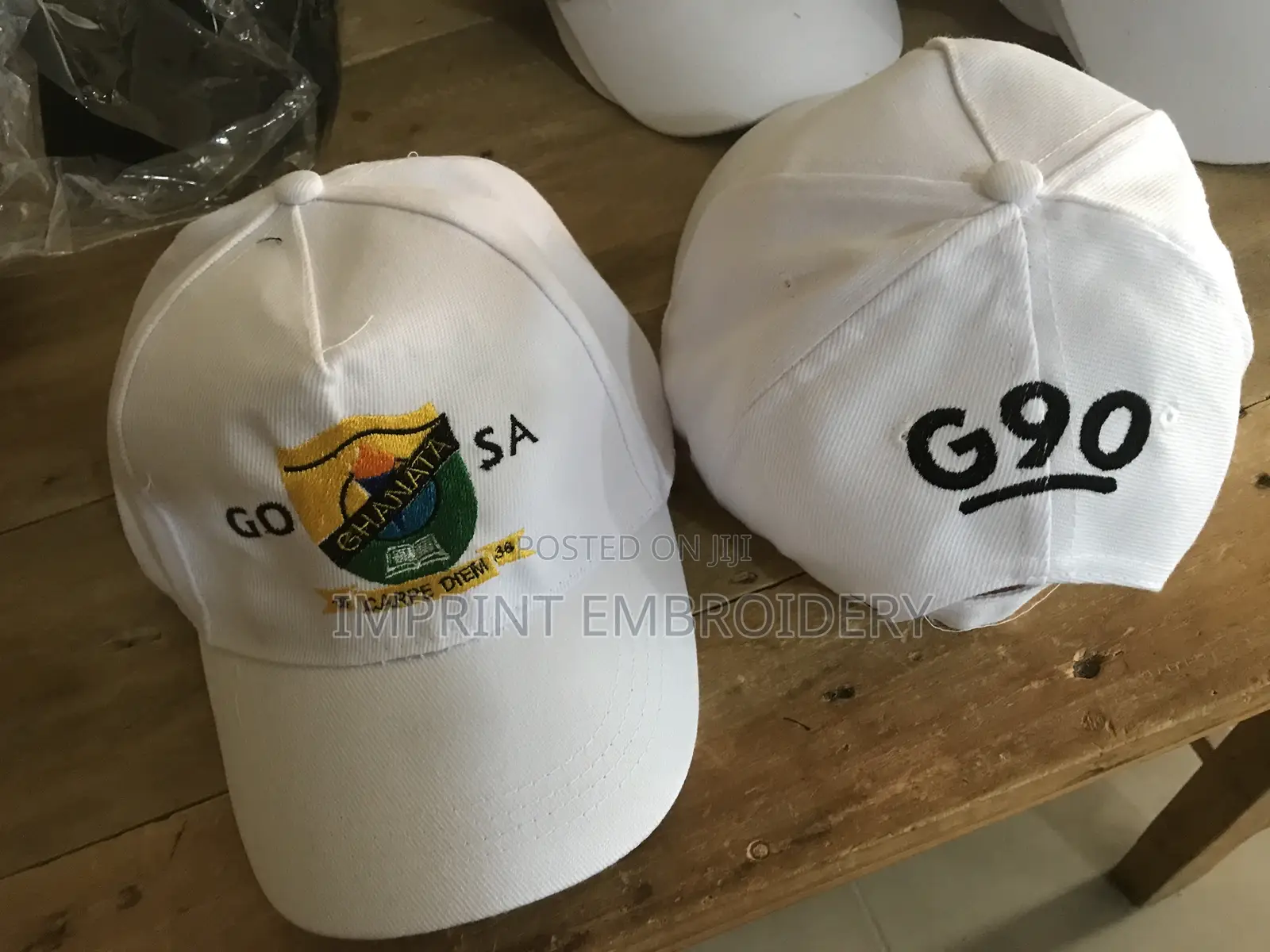 All Caps Embroidey