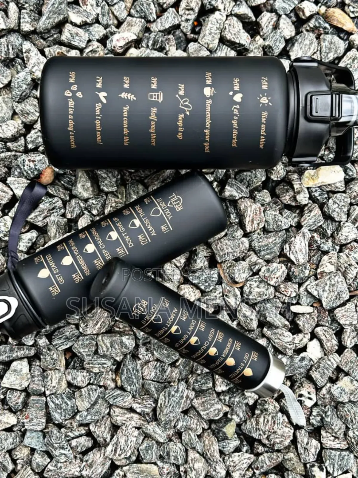 3-in-1 Motivational Water Bottle