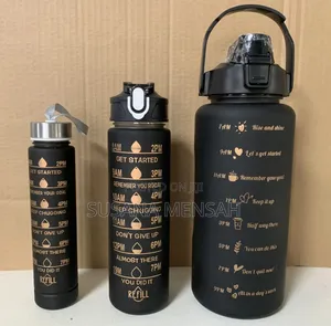 3-in-1 Motivational Water Bottle