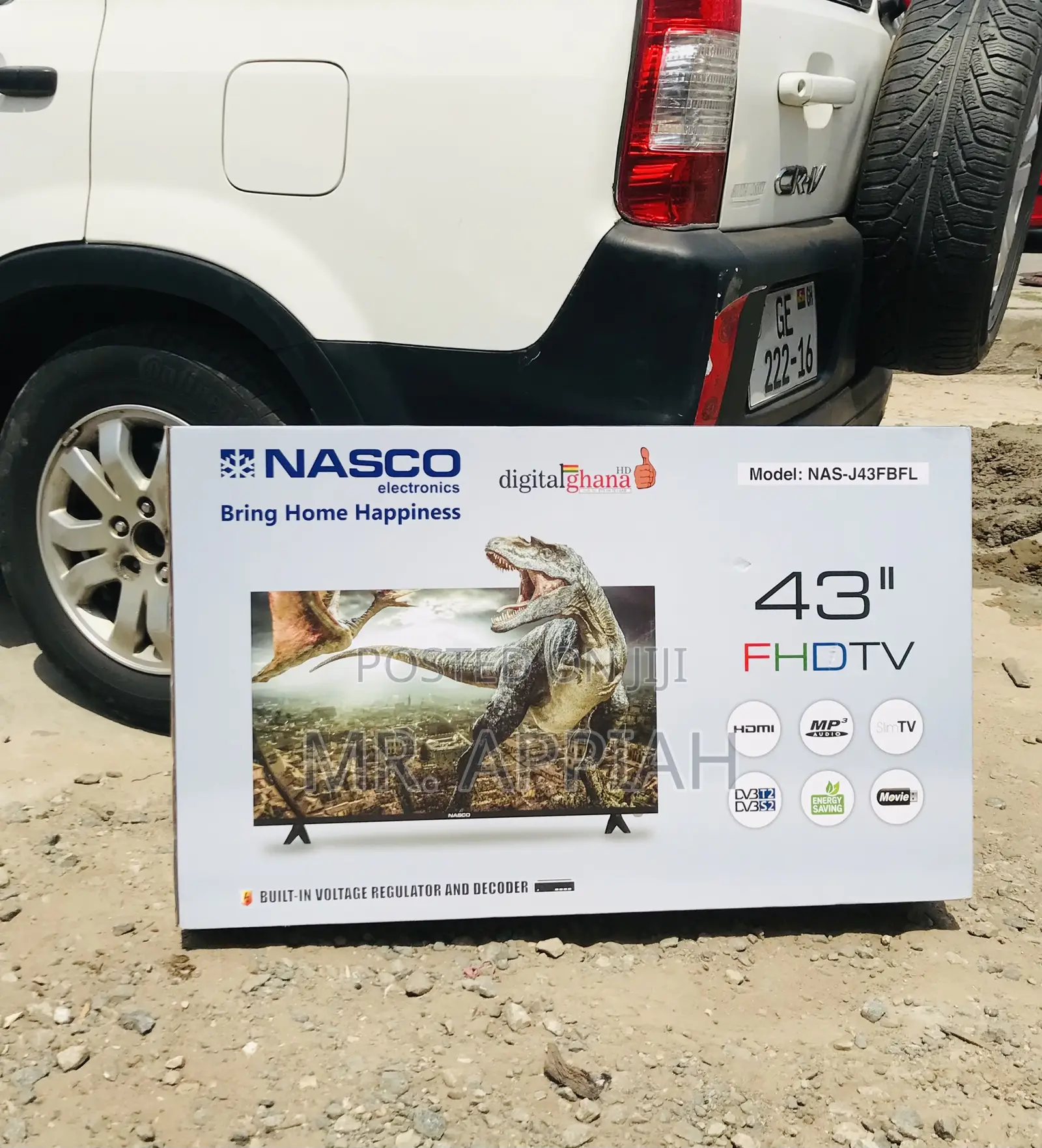 Reliable and Authentic Nasco FHD Electric Television(43”).