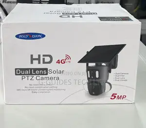 4g Dual Lens Solar PTZ Camera 5mp, Hd 4g Solar PTZ Camera