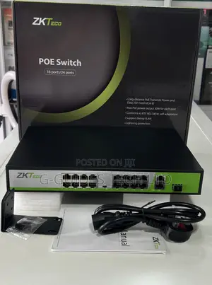 Zkteco 16port Poe Switch With SFP Port, 16port Poe Switch