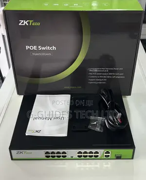 Zkteco 16port Poe Switch With SFP Port, 16port Poe Switch