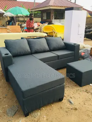Perfect for Rooms L Shaped Sofa Chair With Pillows