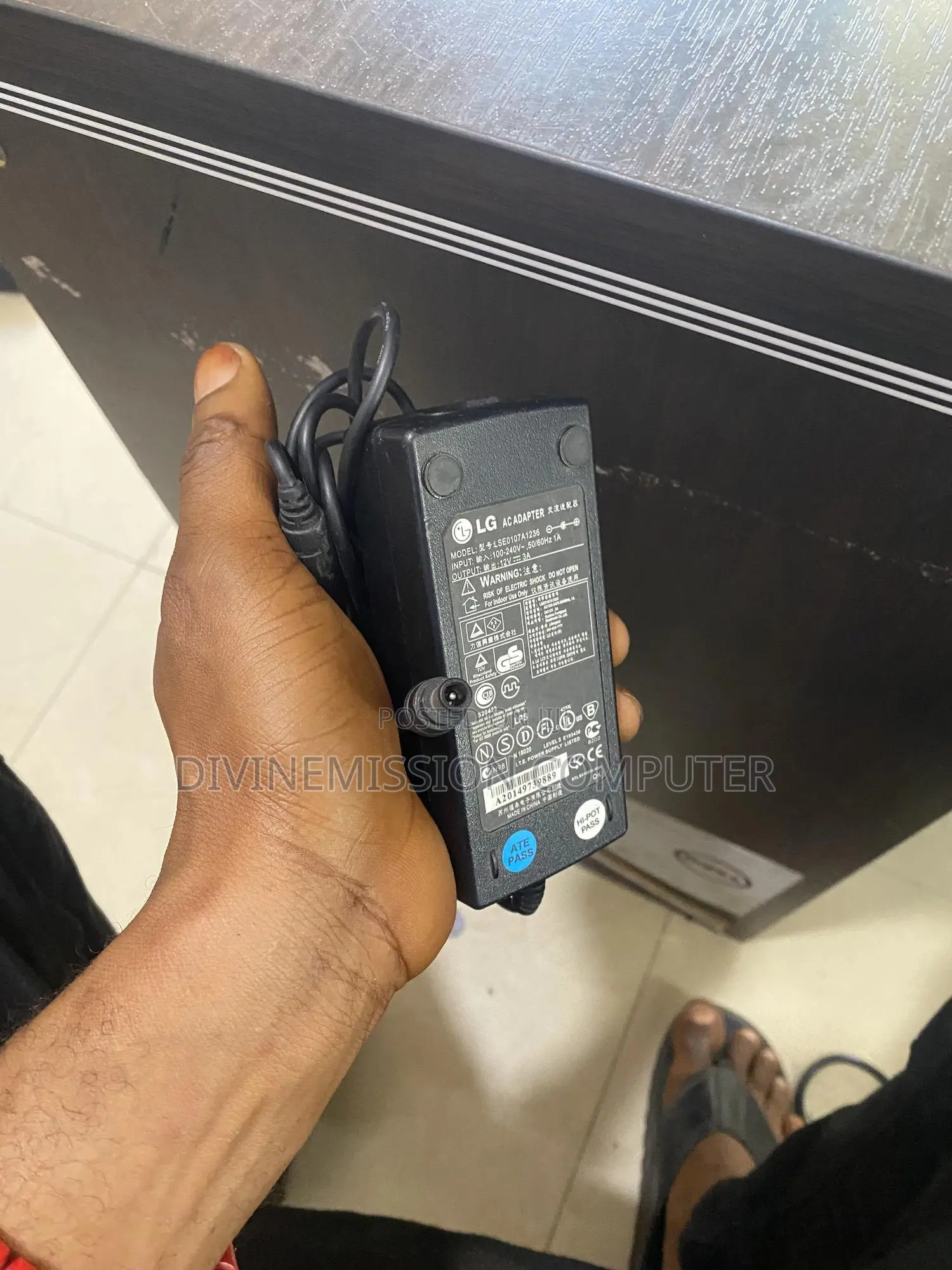 LG Monitor Adapter 12v~3A Original