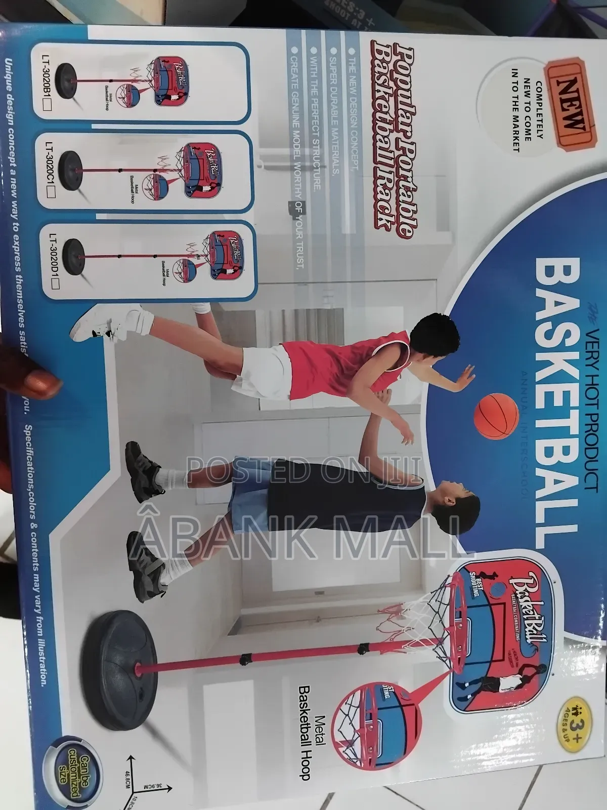 Portable Basketball Rack/Hoop for Kids 