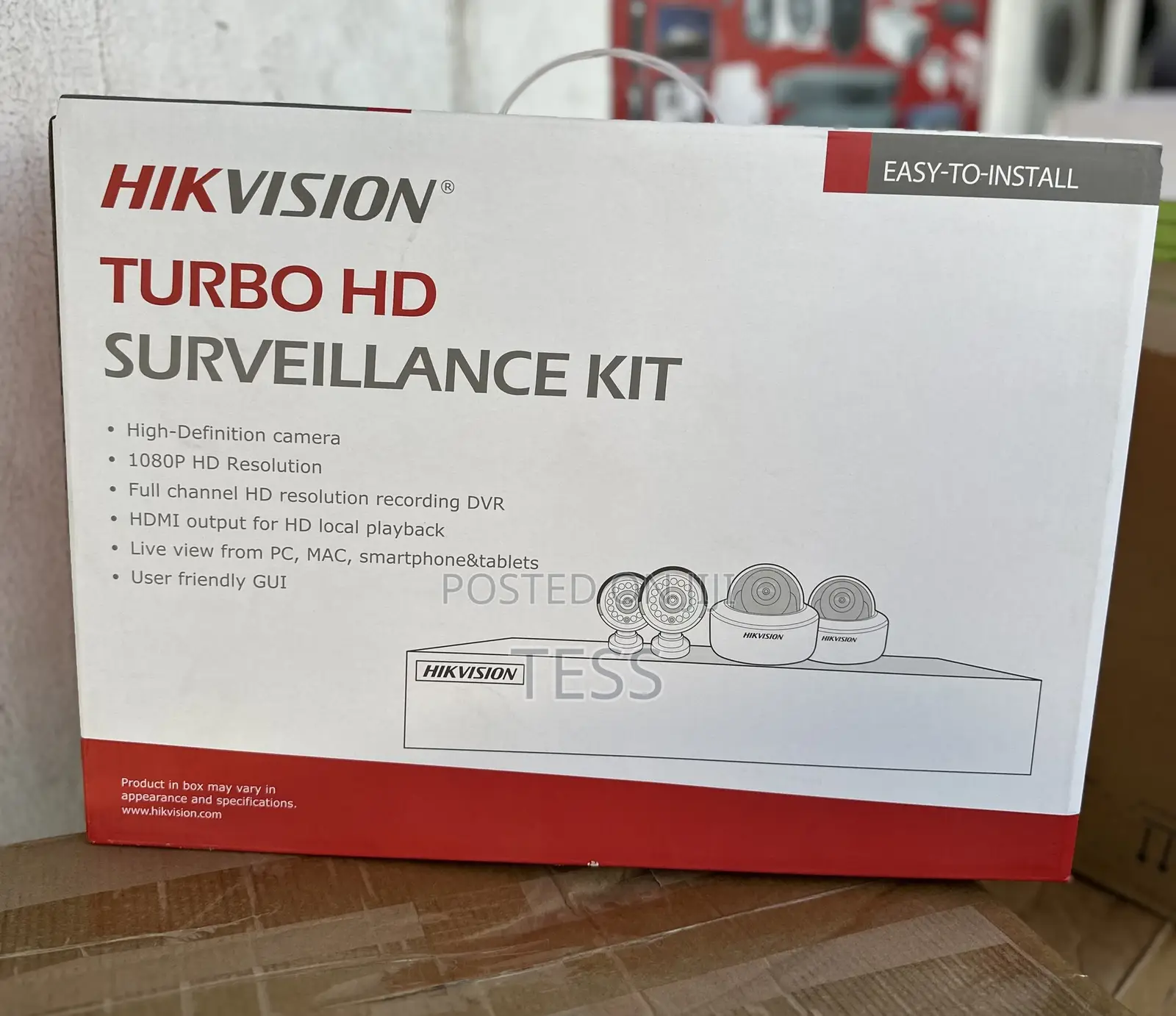 Hikvision 4ch Kit 2MP Analog+500gb HDD 2024 Model