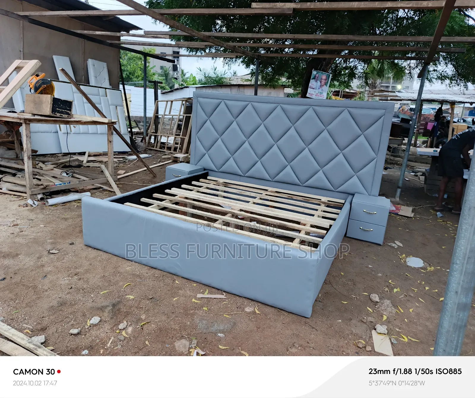 Royal Kings Size Bed Frame With Side Drawers