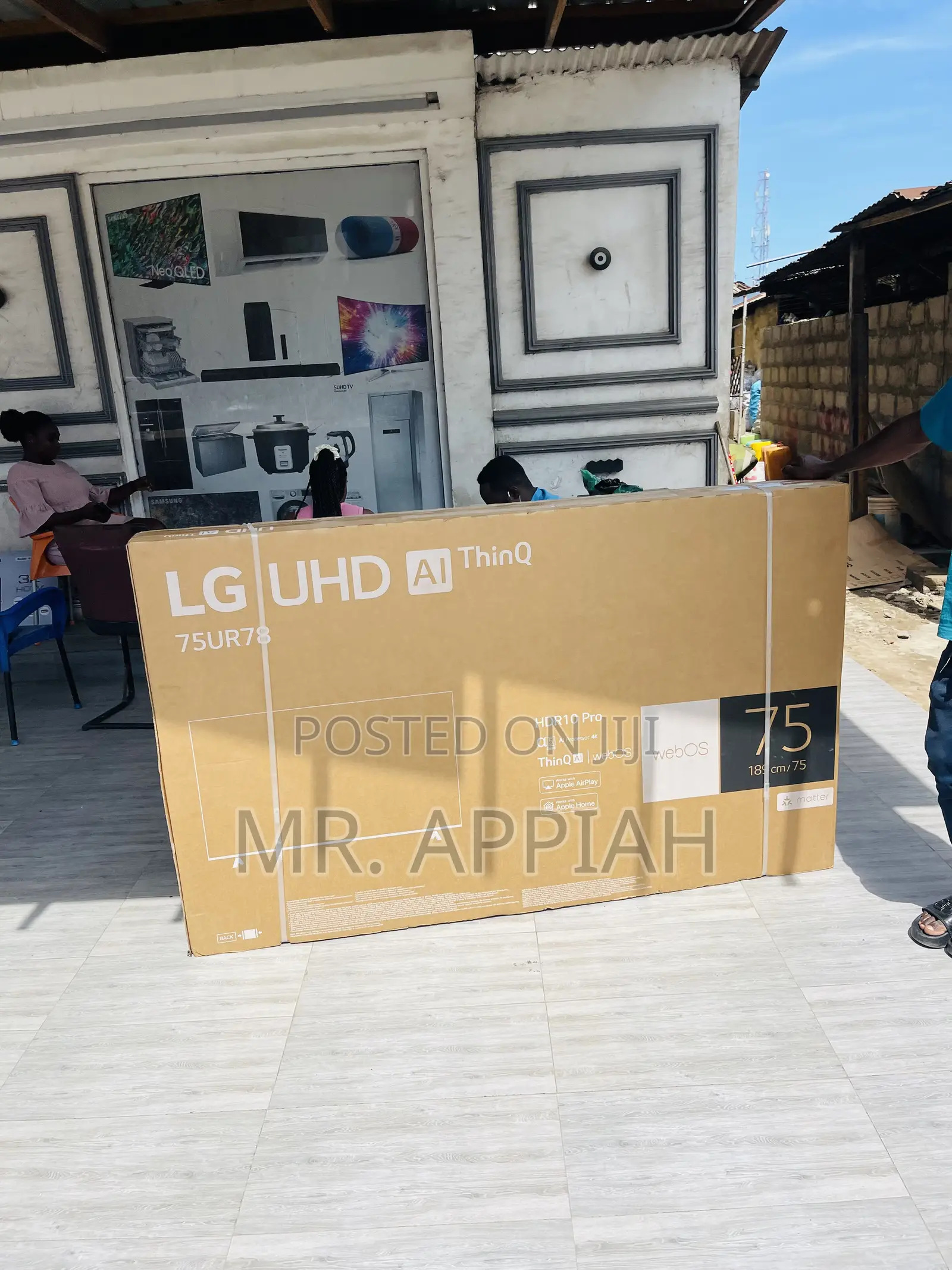 Original Lg75 Ur 8000 75” Uhd Smart Webos Tv(Black).