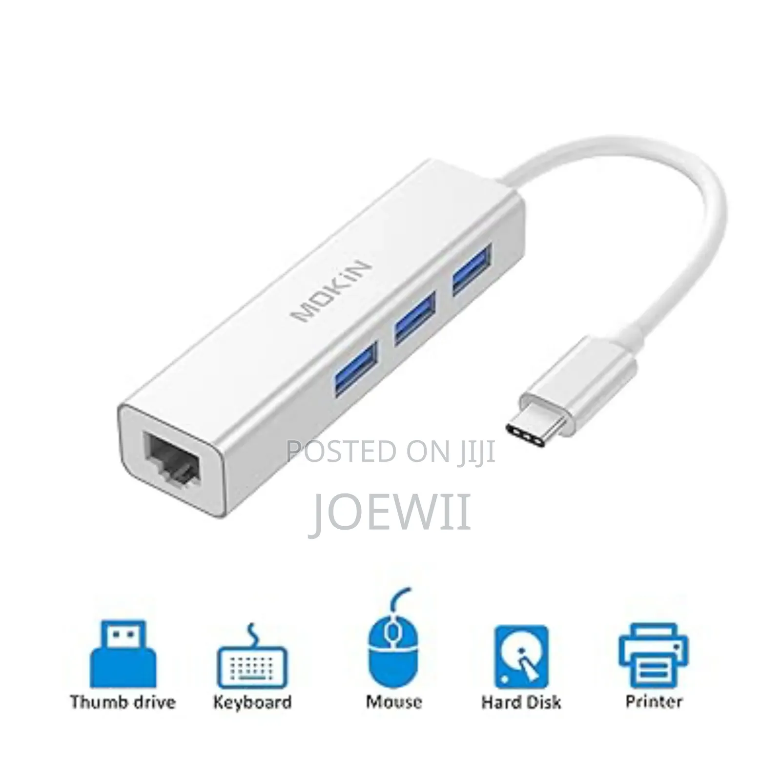Type C to Lan Wit Multi USB