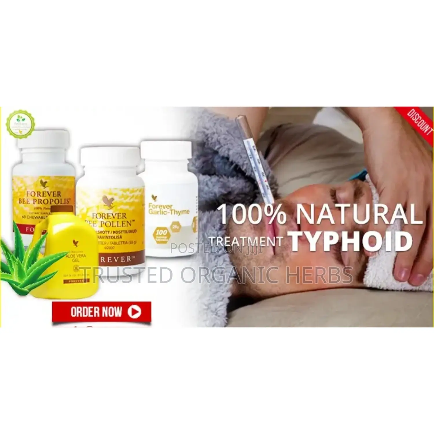 100% Natural Cure for Typhoid Fever