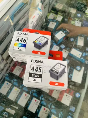 Canon Original Inks 445 446 Both Colour Black