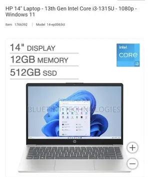 Photo - New Laptop HP 12GB Intel Core I3 SSD 512GB