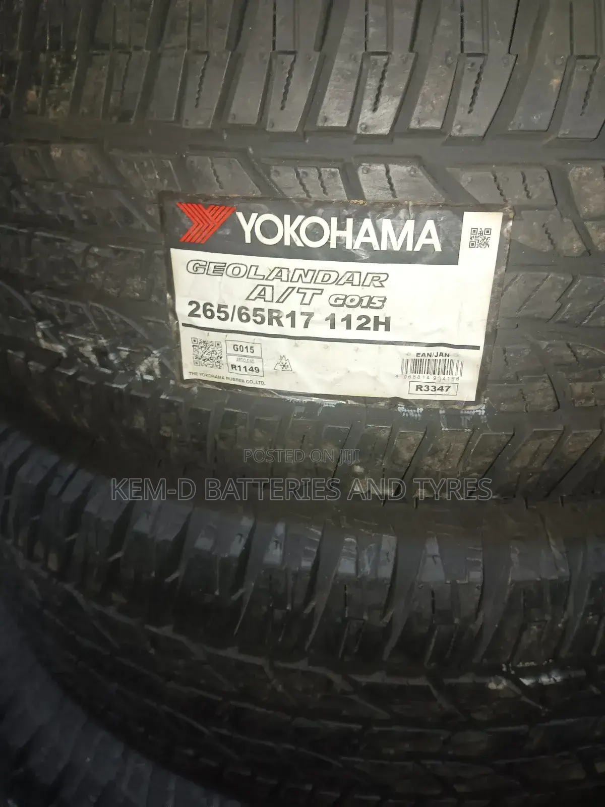 265/65r17 Yokohama Tyres _ Free Delivery or Fixing