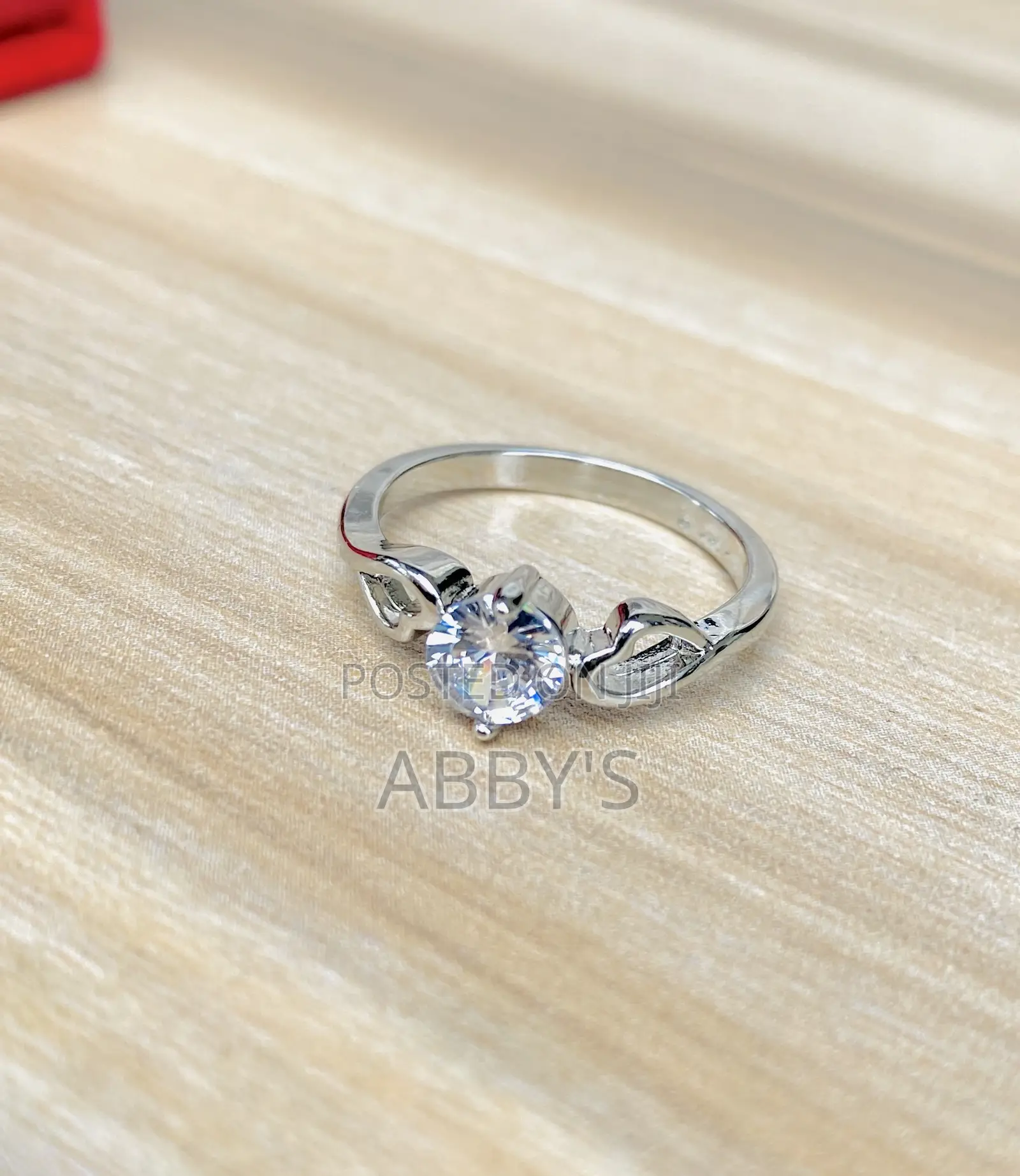 Heart Shape Silver Promise Ring