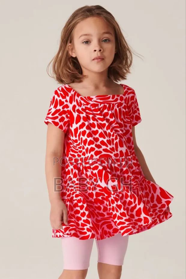 Choice Fashion Outlet Kids Red Heart Dress in Tema Metropolitan