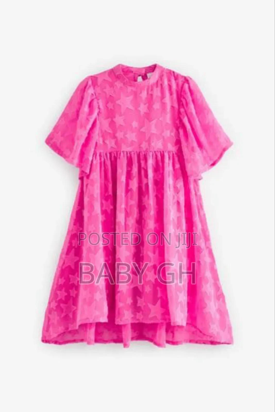 Next Choice Kids Girls Star Themed Pink Dress.