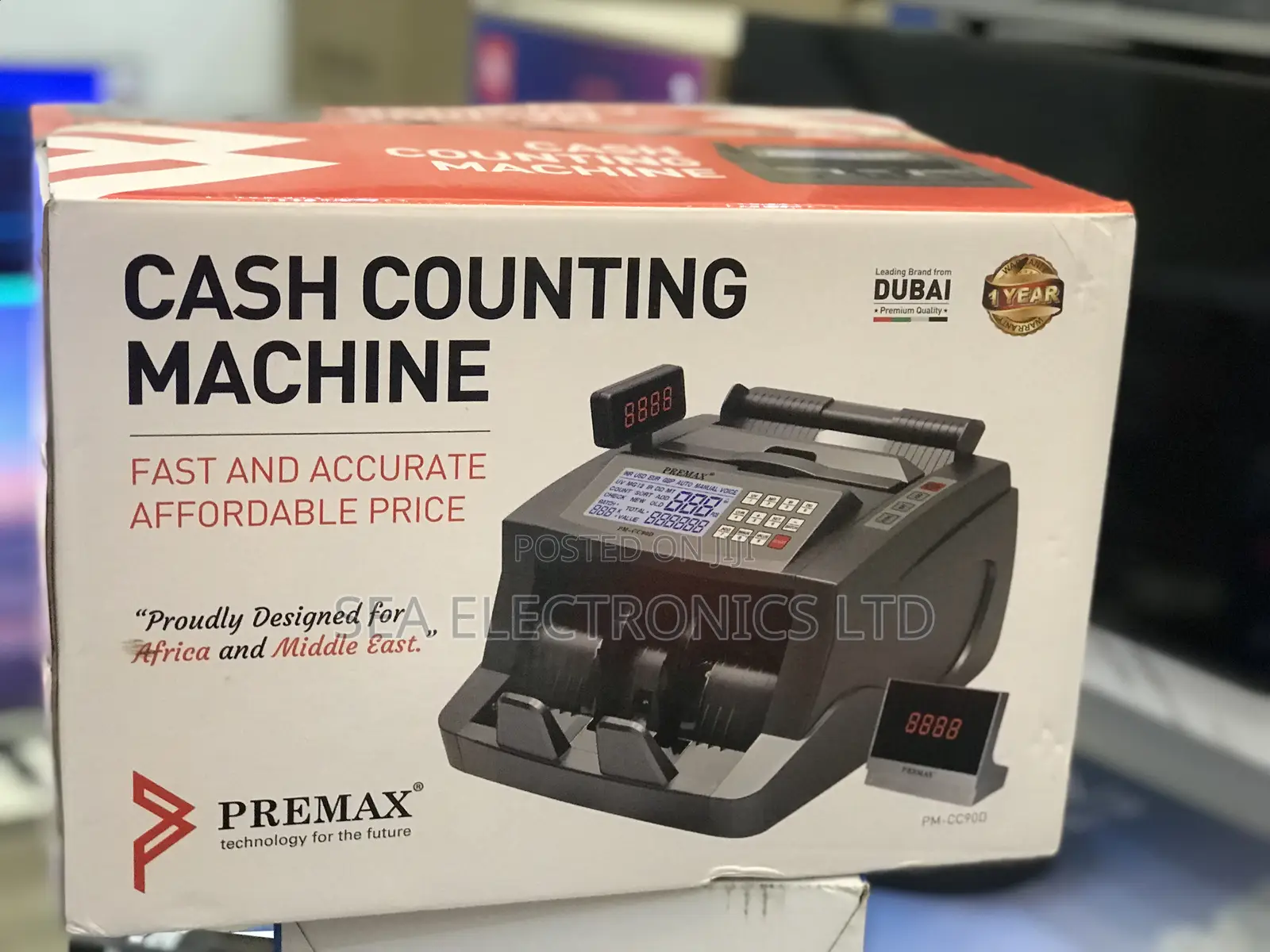 Led Screen Premax Cash Counting Machine PM-CC90D for Sale