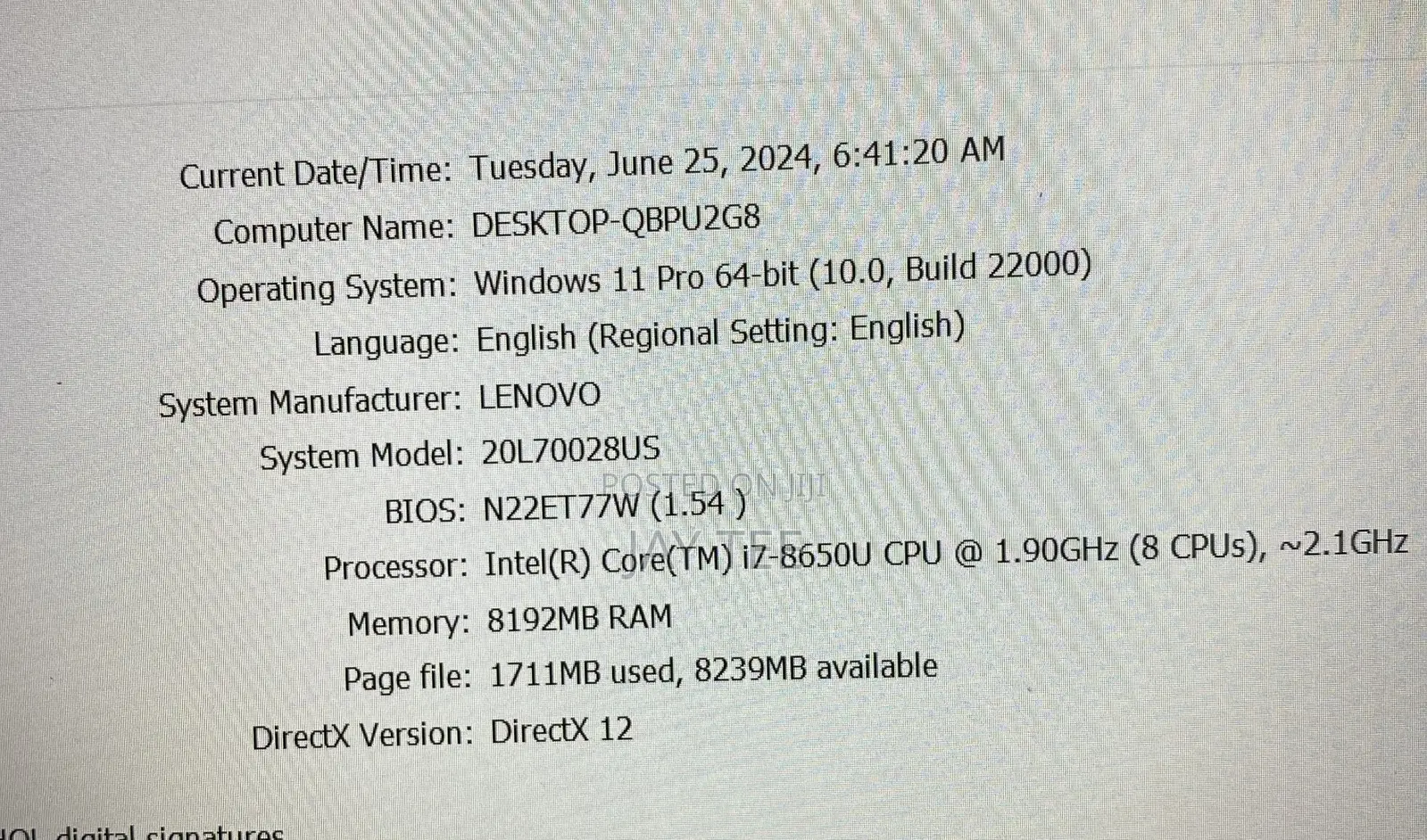 Laptop Lenovo ThinkPad T480s 8GB Intel Core I7 SSD 256GB
