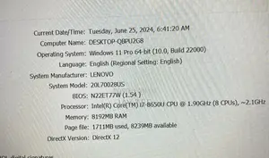 Laptop Lenovo ThinkPad T480s 8GB Intel Core I7 SSD 256GB
