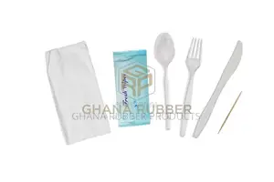 Cutlery Set Deluxe With Wet Wipes (800 Packets)