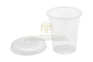 Disposable Plastic Cups 300cc + Flat Lids (1500pcs)