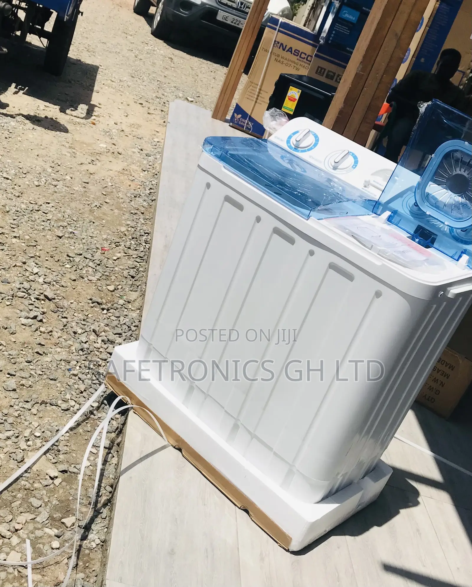 Long Lasting : White/Blue 7kg Nasco Washer