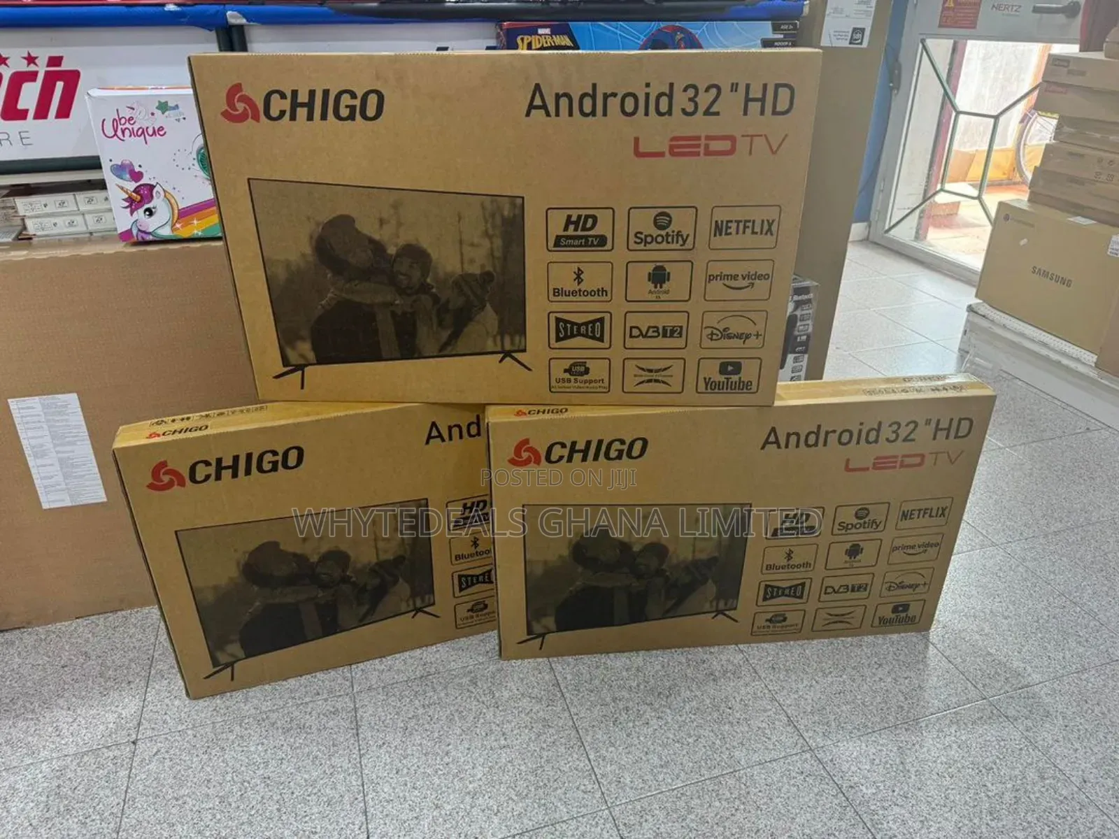 Chigo 32" Smart Android Full HD LED Tv| Frameless| Bluetooth