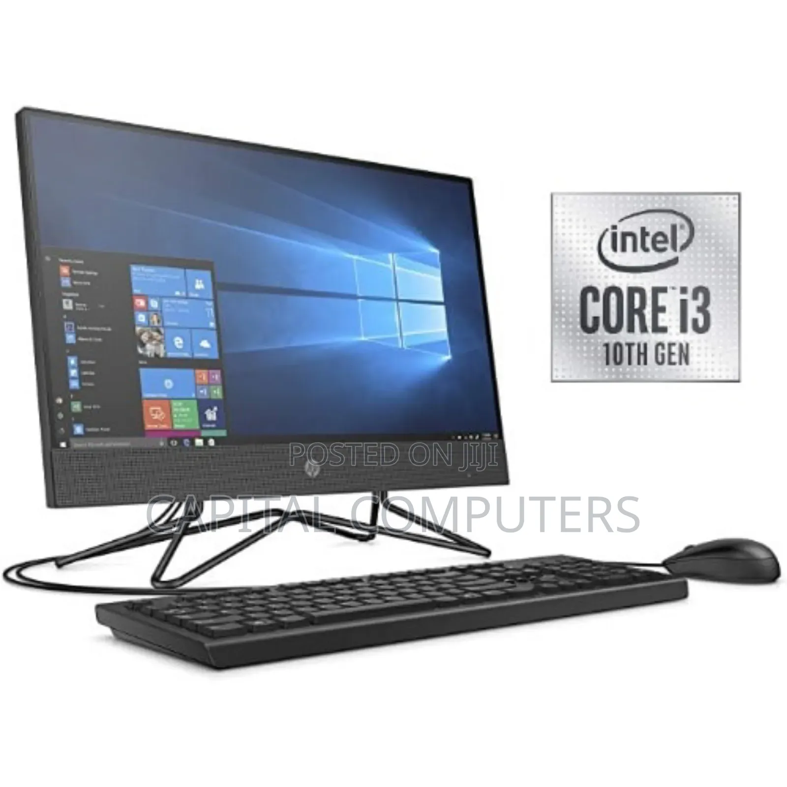 New Desktop Computer HP 200 G4 All-in-One 4GB Intel Core I3 SSD 256GB