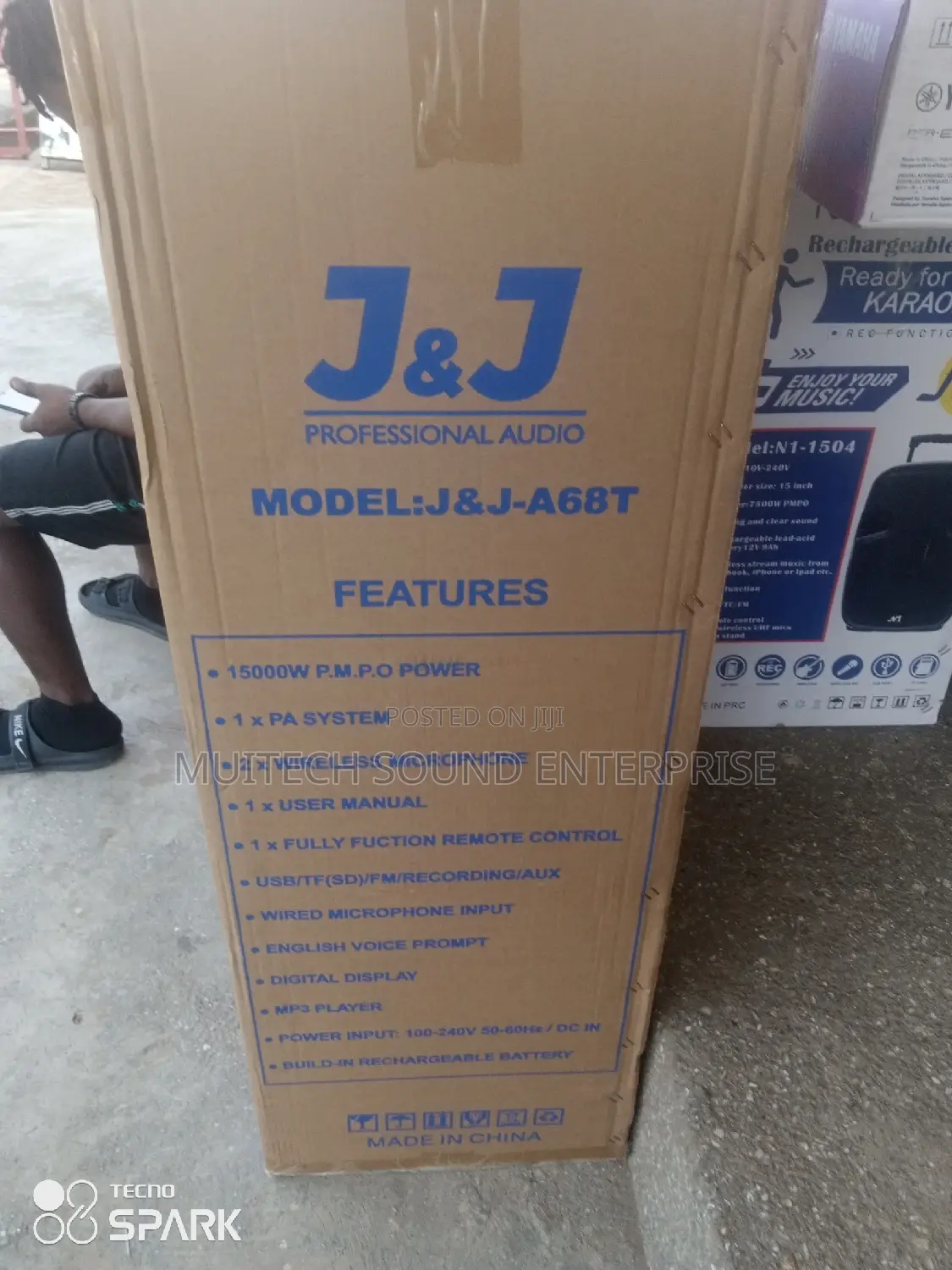 J J Rechargeable Pa Speaker