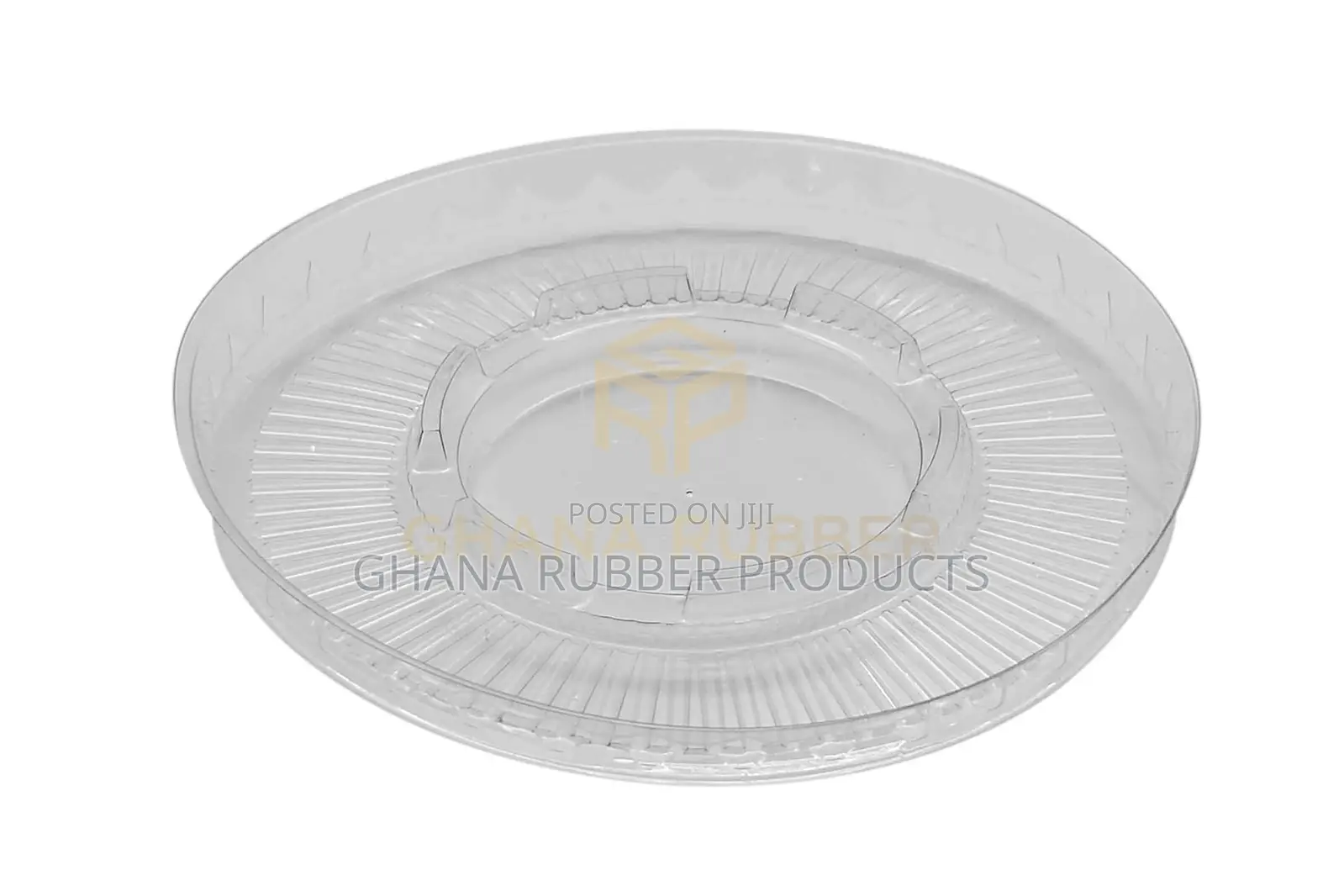 Flat Lids With No Hole Large Size (Transparent) (1600pcs)