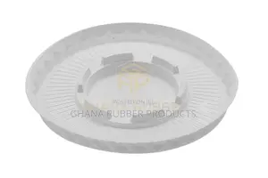Flat Lids With No Hole Large Size (White) (1600pcs)