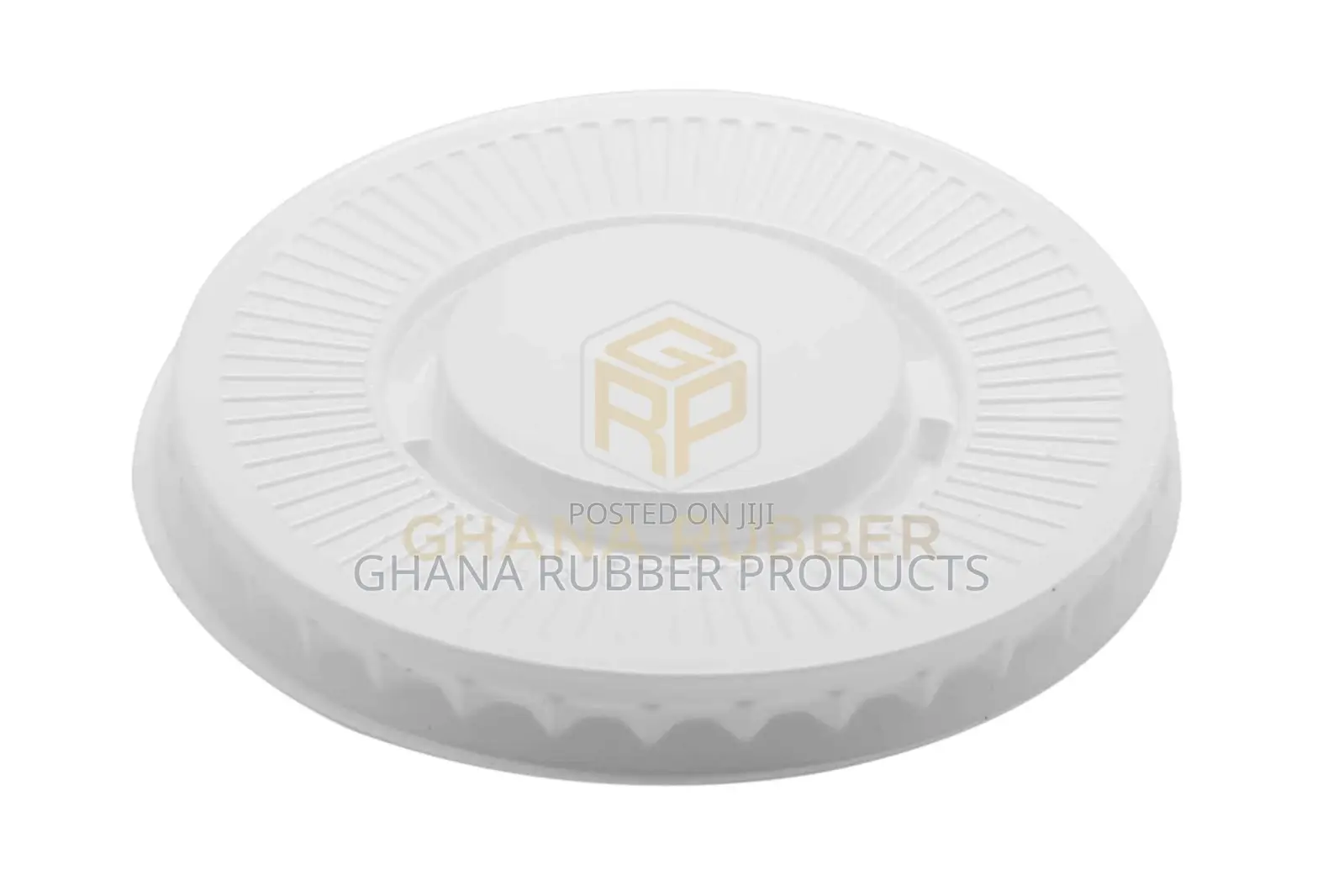 Flat Lids With No Hole Large Size (White) (1600pcs)