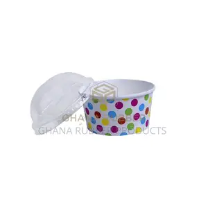 Ice Cream Cup 6oz + Lids (1000pcs)