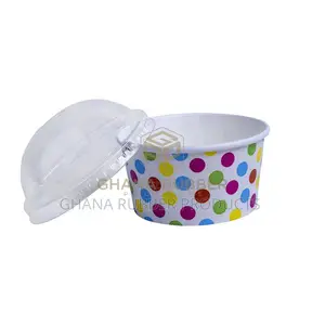 Ice Cream Cup 6oz + Lids (1000pcs)