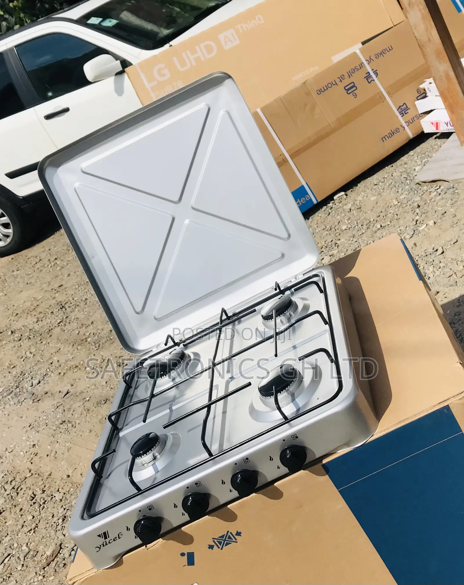 Order (Gray) 4 Gas Stove Yucel 