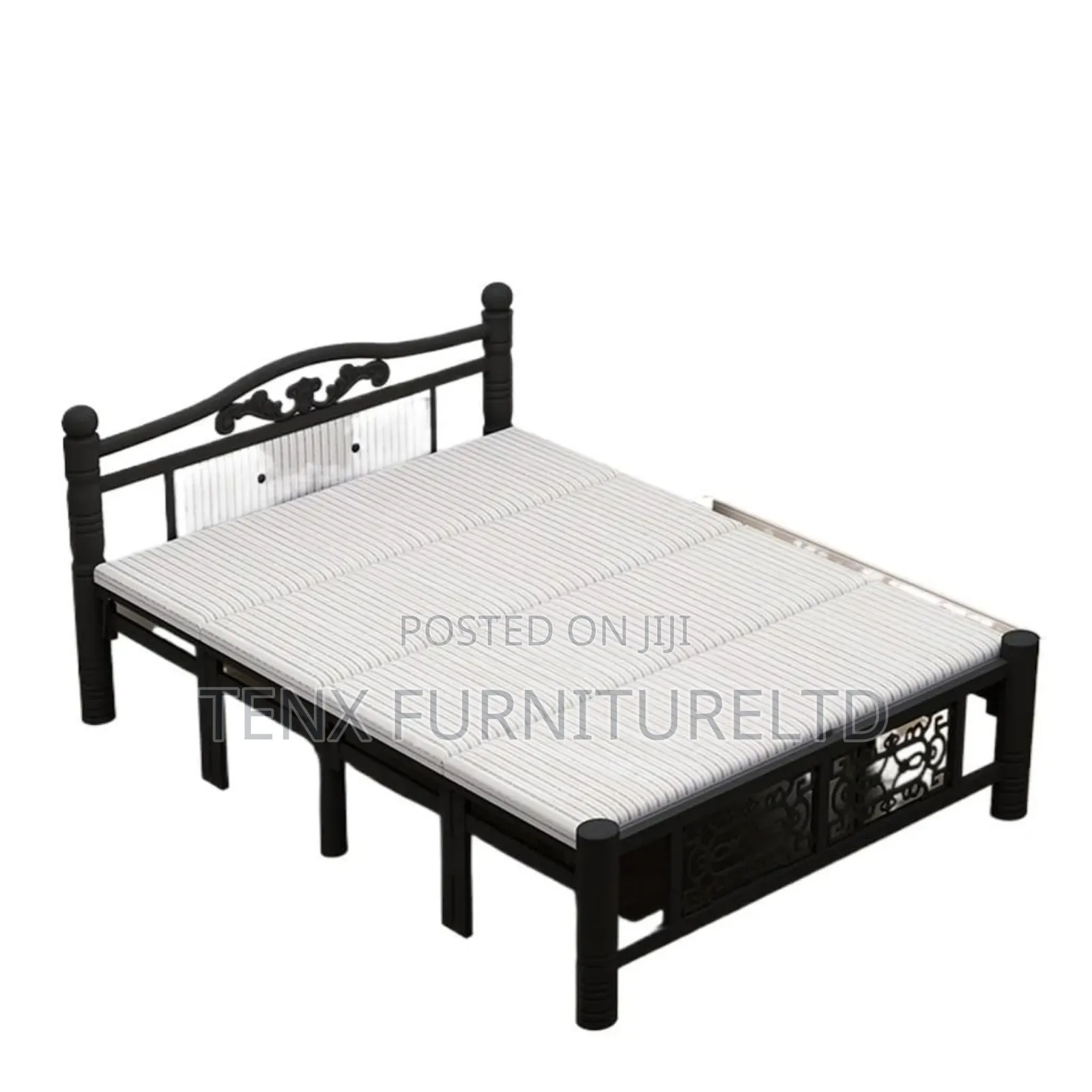 Metal Bed (Double) Black Inn