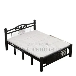 Metal Bed (Double) Black Inn