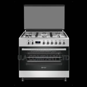 Wiggo Stainless Steel 90cm 6 Burner Stove