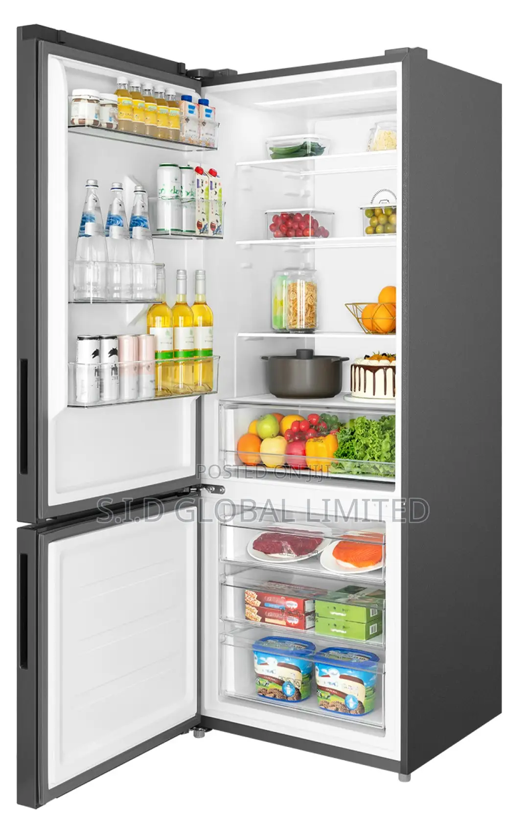 Adjustable TCL-BOTTOM-MOUNT-REFRIGERATOR-417LTRS-P417BF