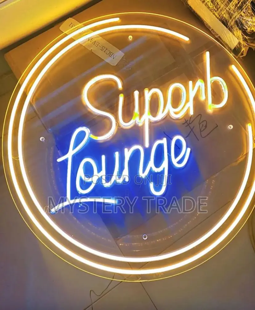 Neon Backlit Signage