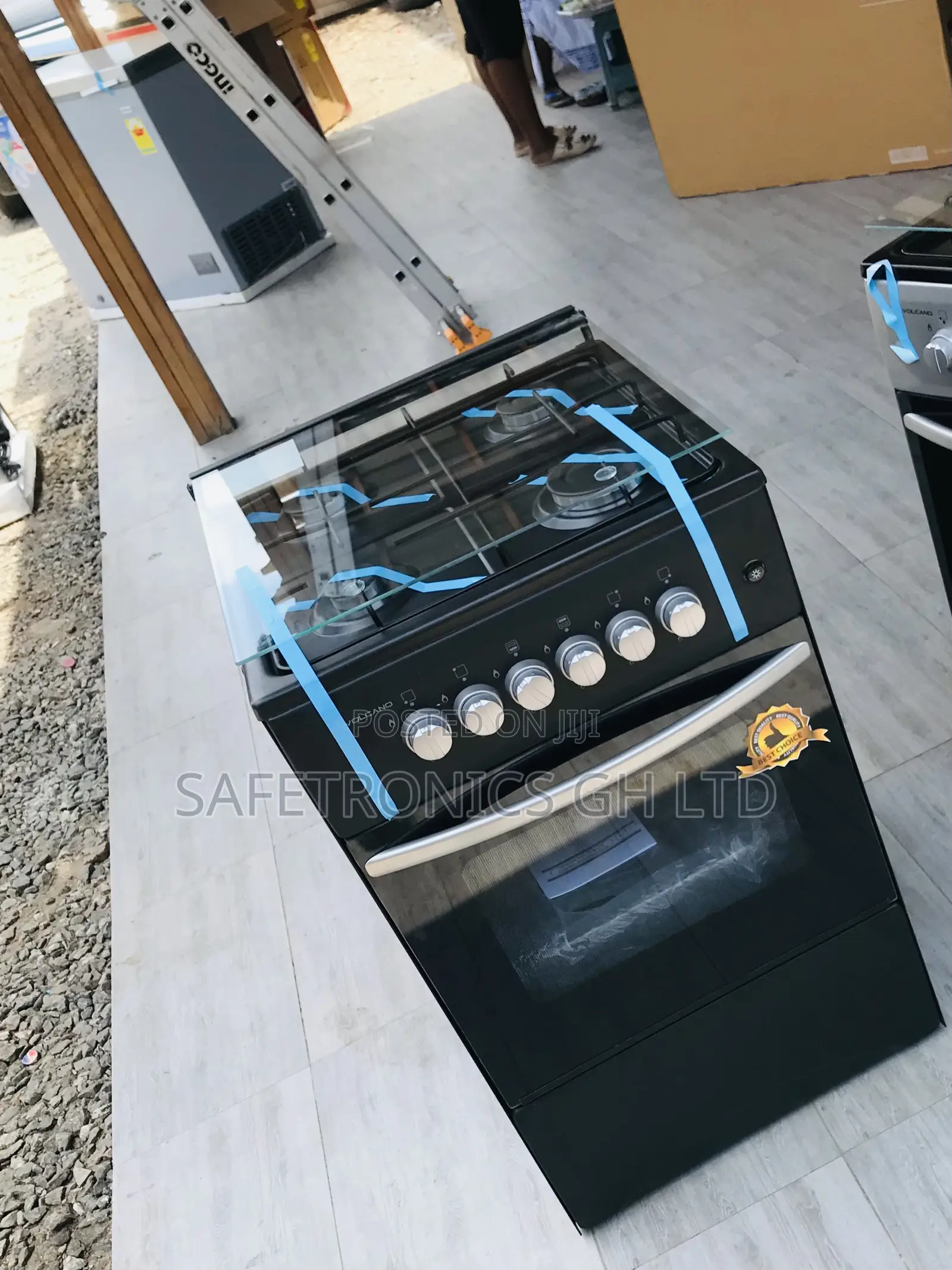 Authentic New 4 Gas Burner Oven Volcano 50x50