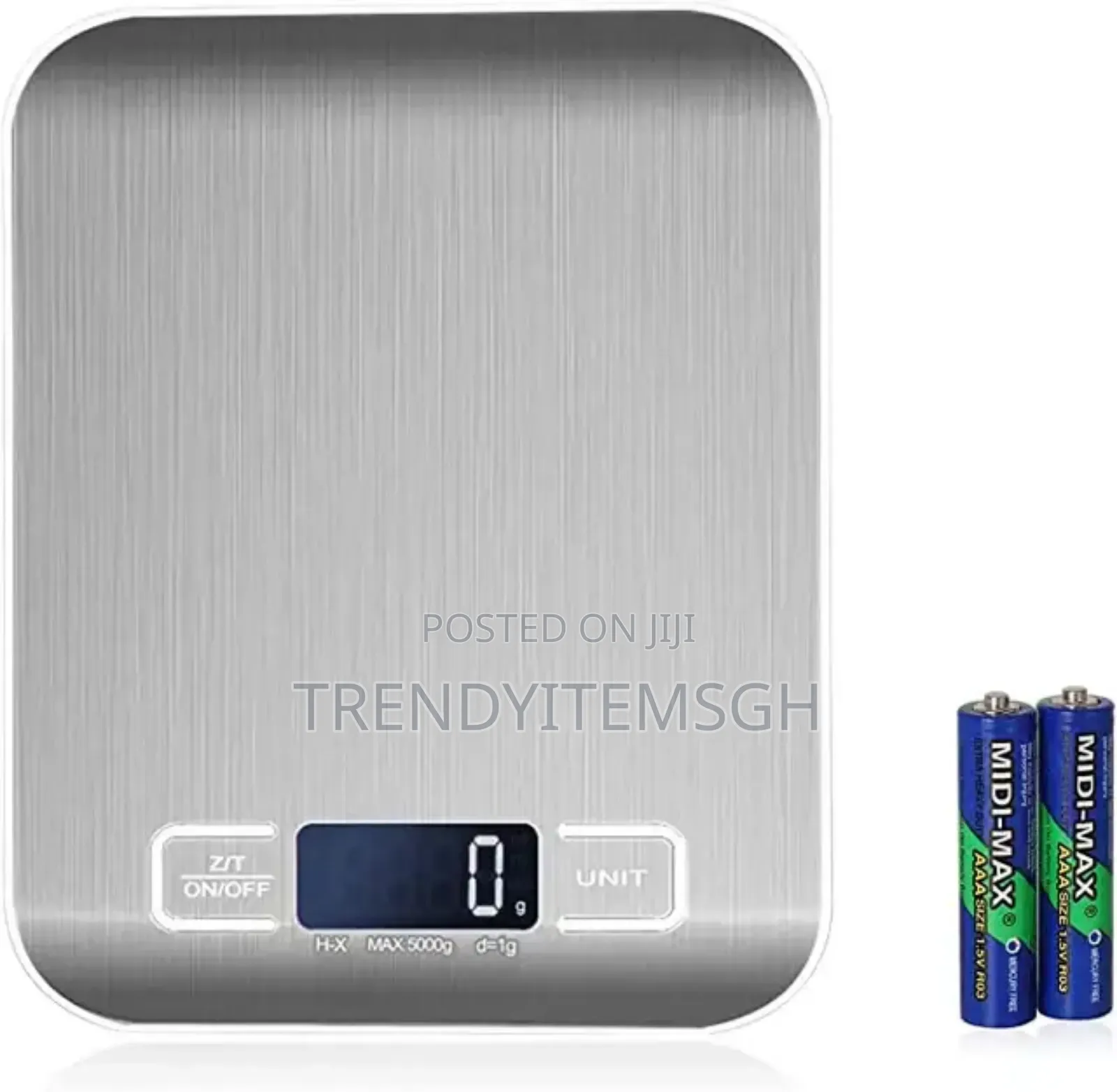 5kg/1g Digital Kitchen Scale Stainless Steel