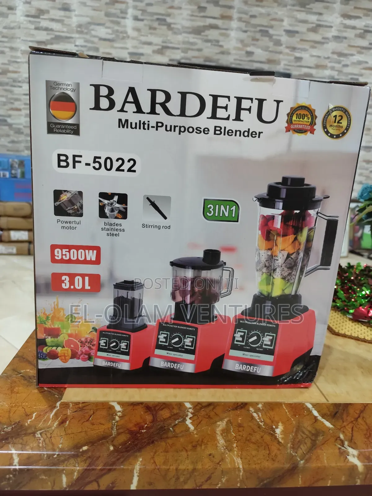 BARDEFU 3 in 1 Food Processor