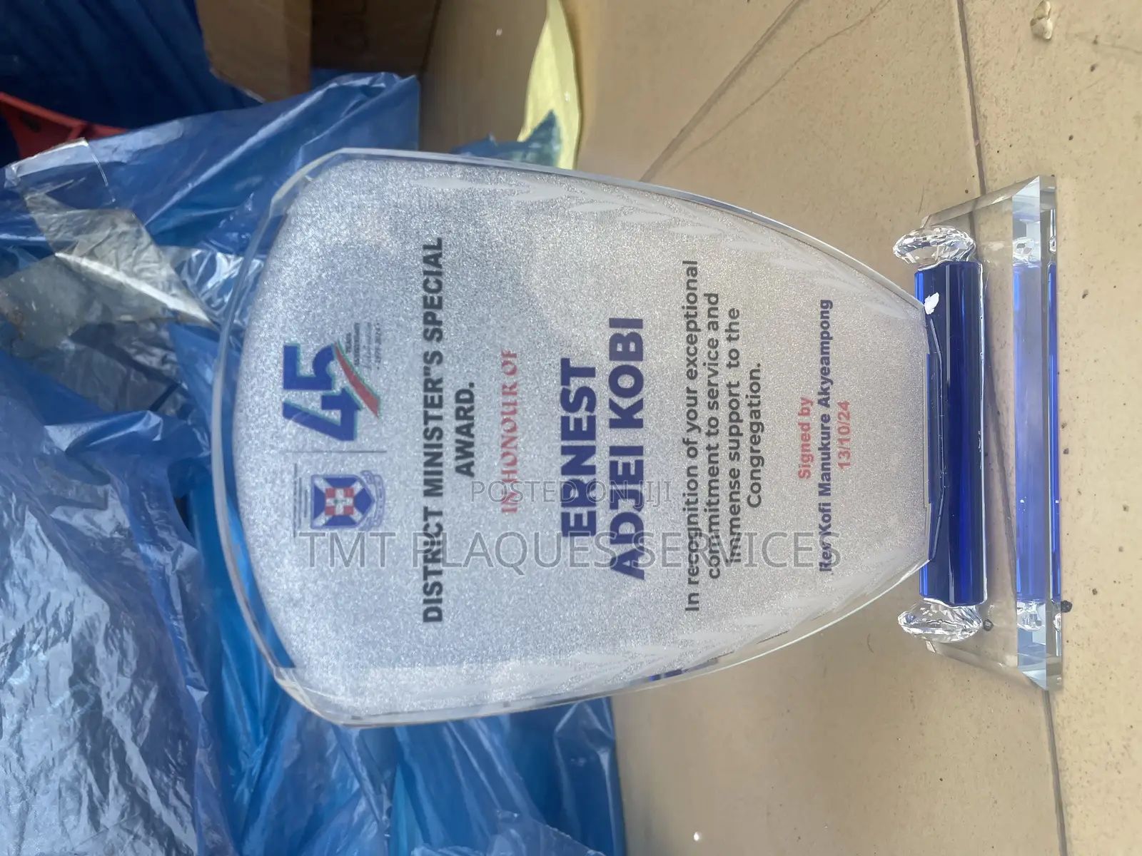 All Glass Award Plaque for Your Awards and Events